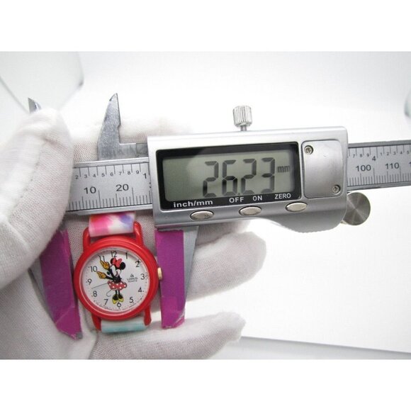 Vtg Women's Lorus Minnie Mouse Quartz WR Analog Dial Causal Round Watch (F397) - Picture 2 of 8